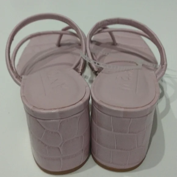 Antonio Melani Rexxza Croco Printed Leather Dress Sandals - Picture 4 of 7